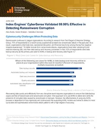ESG report on Index Engines’ data integrity and cyber recovery solutions, June edition.