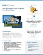 Dell Technologies 2021 case study on IT solutions for Dodge County, WI (SLED sector)