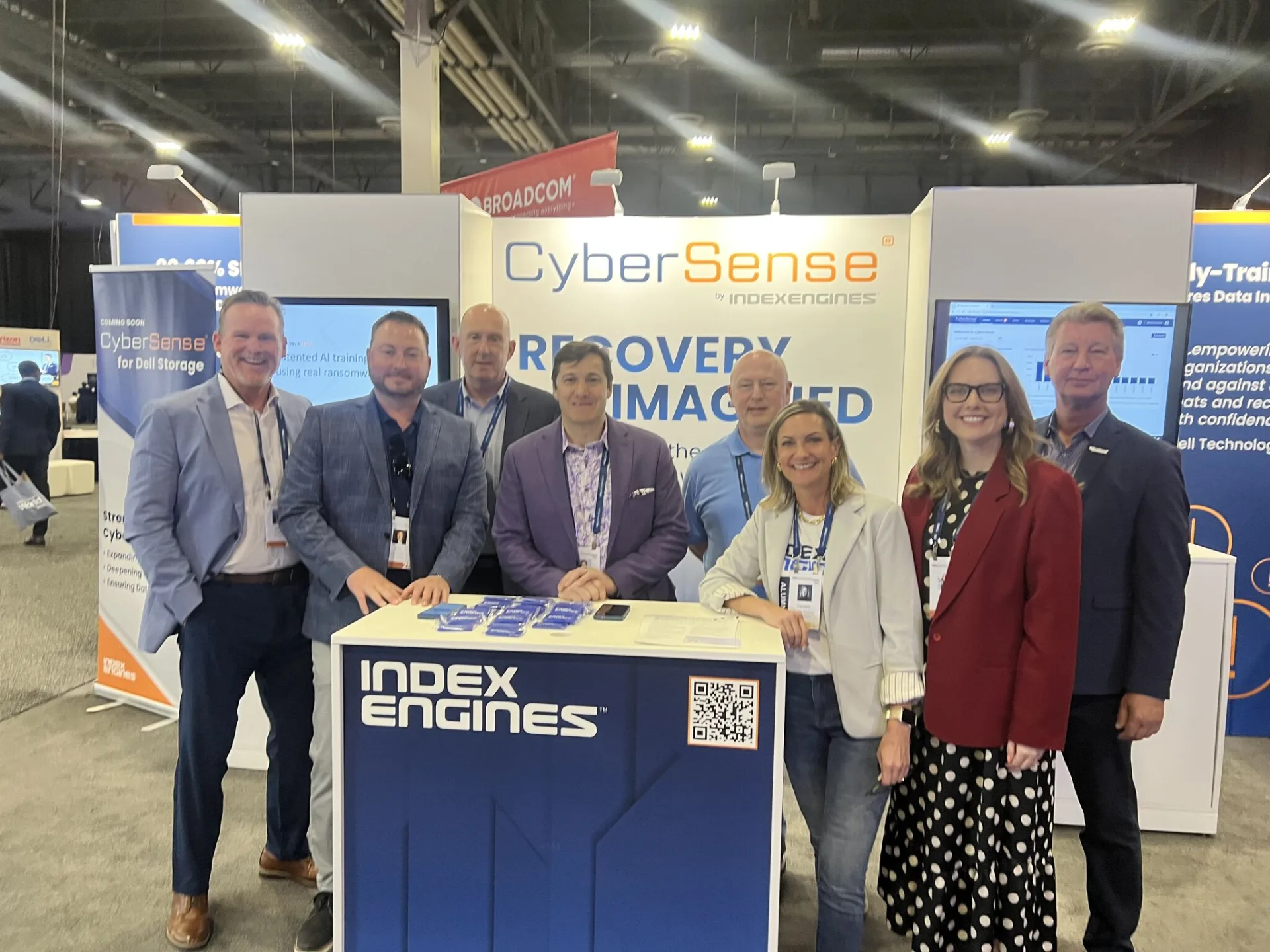 Photo of the Index Engines team at an event.